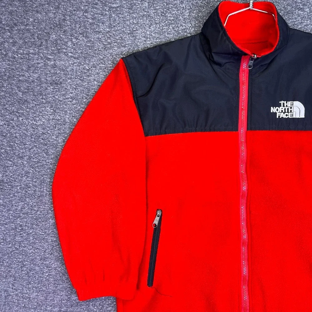 The North Face Fleece Jacket Mens M Red Black Gore Windstopper Gorpcore Hiking